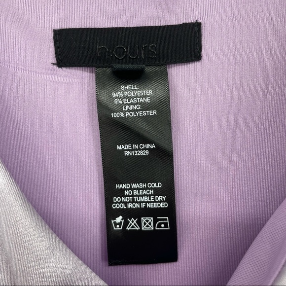 HOURS NWT REVOLVE FAUX WRAP STYLE MINI DRESS PURPLE SHIMMER - Picture 3 of 4